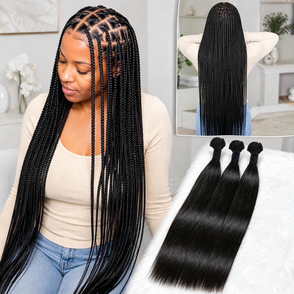 Hair Care Gift - 15A Straight Bulk Human Hair for