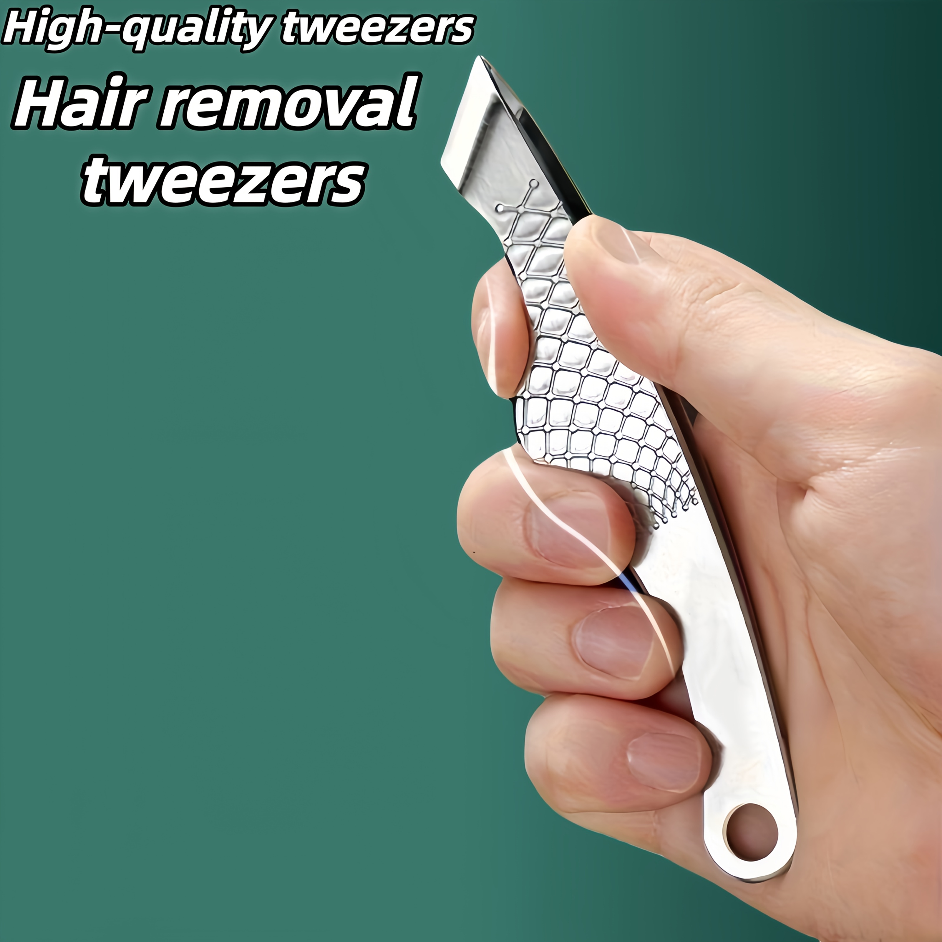 Hair Care Tools - Large Size Stainless Steel Wide-Tip Tweezers
