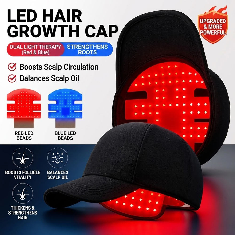 Hair Care Vegan - LED Hair Growth Cap Red Blue