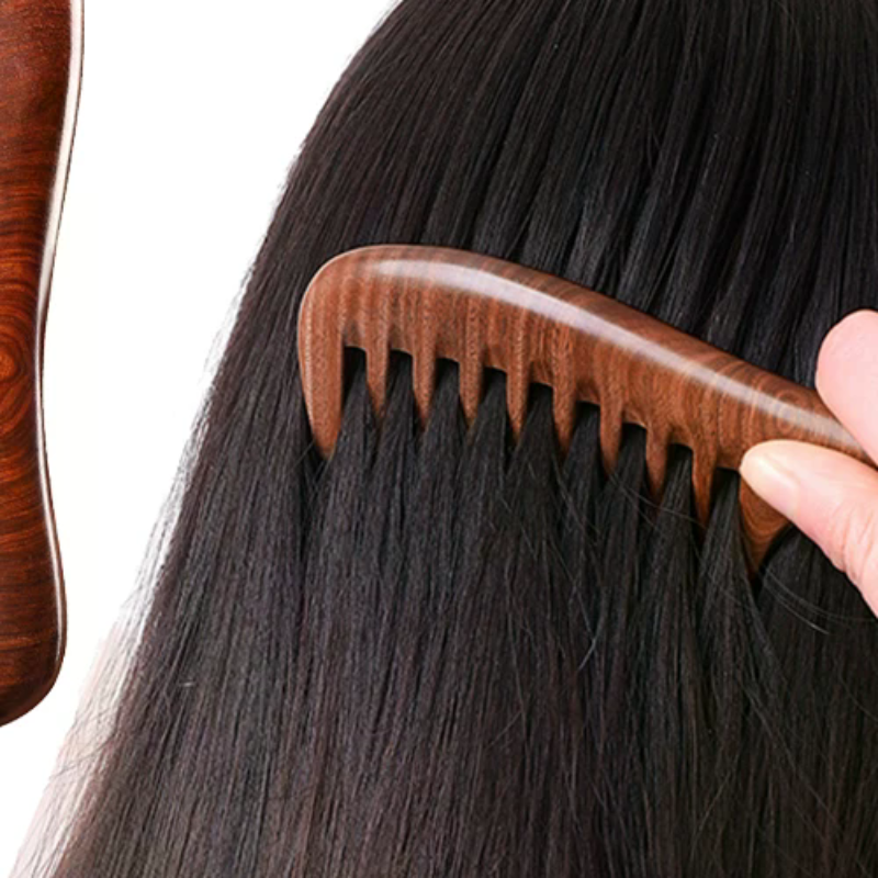Hair Care Gift - Natural Sandalwood Hair Combs Anti-Static Wooden