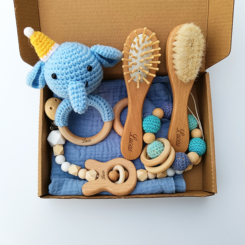 Hair Care Gift - Wooden Custom Name Baby Care Hair