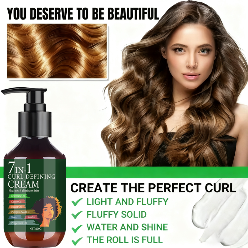 7 IN 1 curl defining cream 1+1 - Hair Care Wavy Hair ulasan dan harga