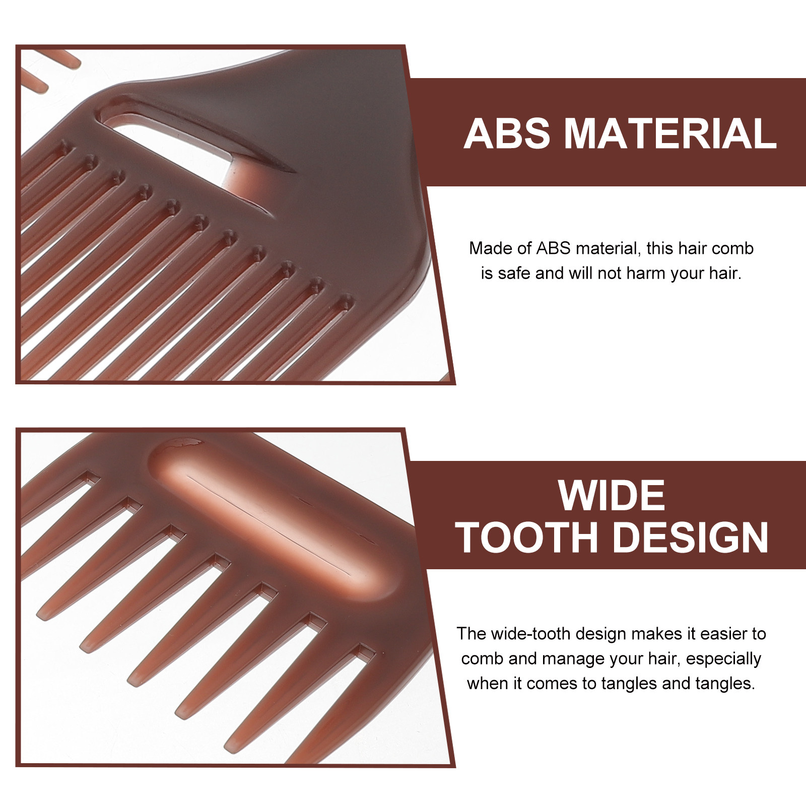 3Pcs Wide Tooth Comb Set for M - Detangling Wide Comb ulasan dan harga