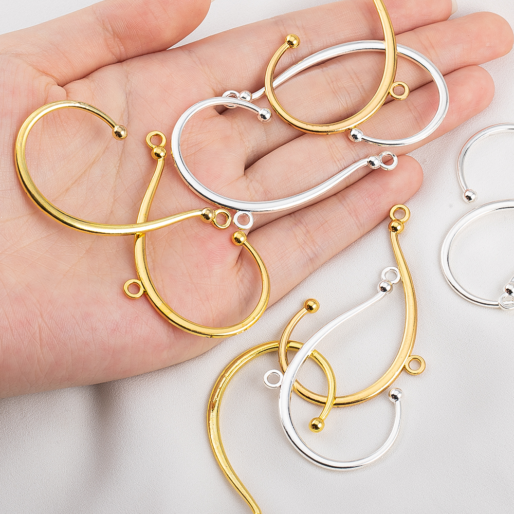 10pcs 2 Hole Earrings Clip Set - Clip In Hair Piece ulasan dan harga
