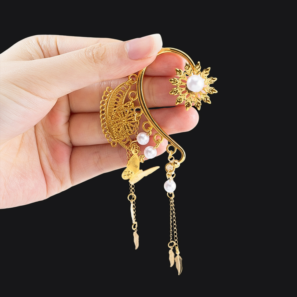 10pcs 2 Hole Earrings Clip Set - Clip In Hair Piece ulasan dan harga