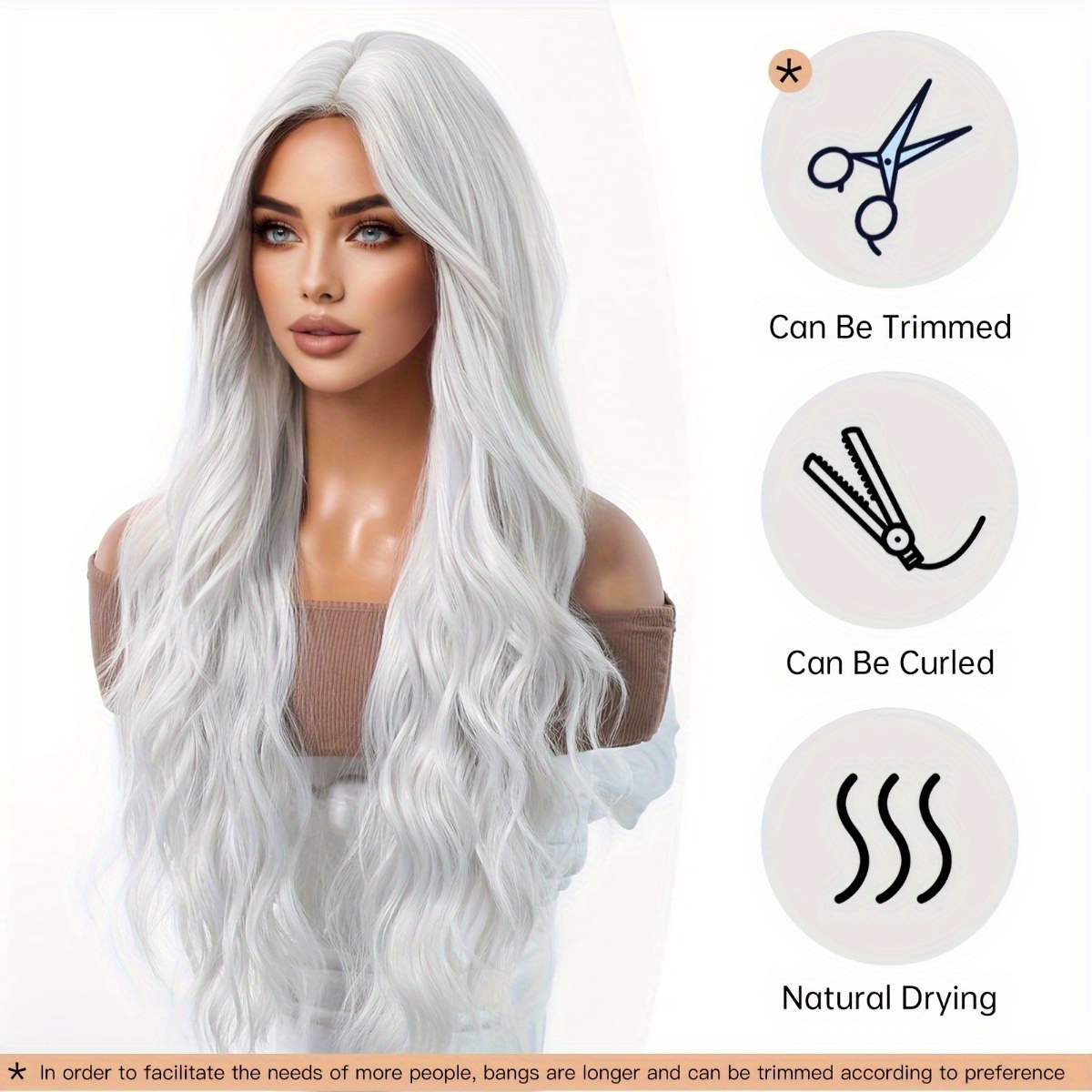 Anxin Brand Synthetic Fiber Wi - Hair Care Wavy Hair ulasan dan harga