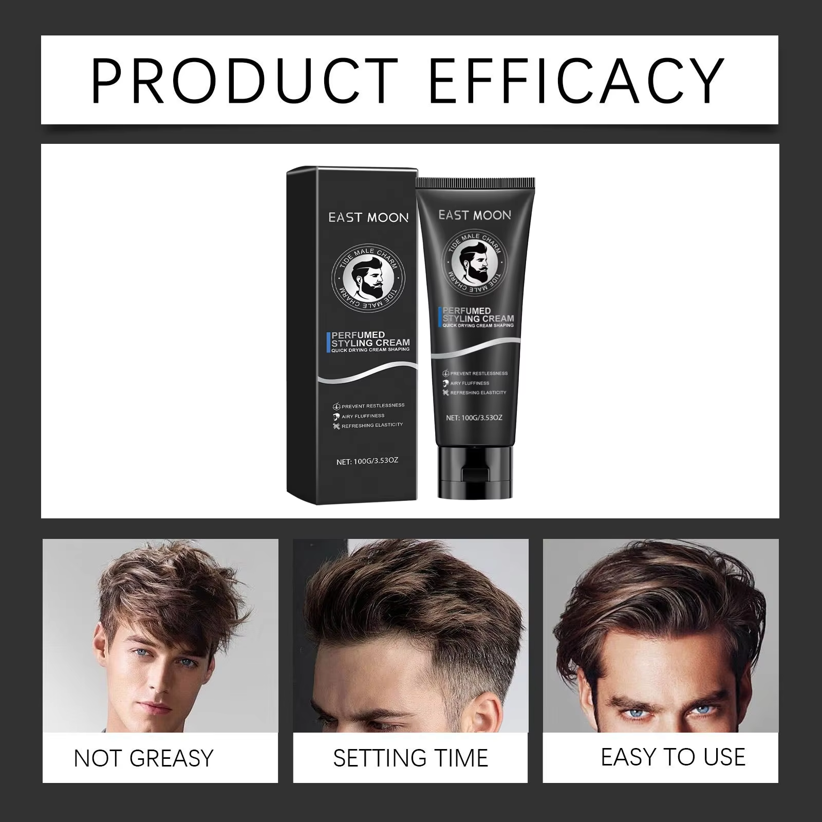 Men Hair Styling Cream Long-La - Edge Control Gel ulasan dan harga