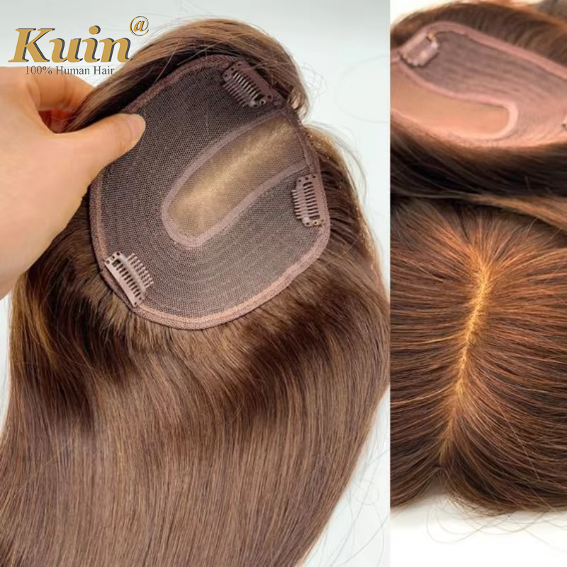 Women Toupee Silk Base Topper  - Clip In Hair Piece ulasan dan harga