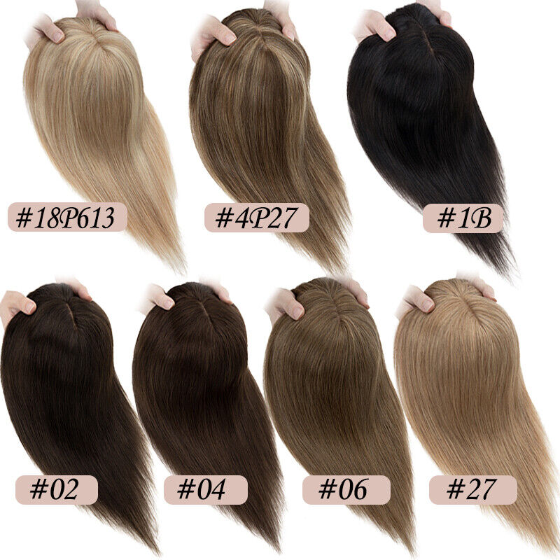 Women Toupee Silk Base Topper  - Clip In Hair Piece ulasan dan harga
