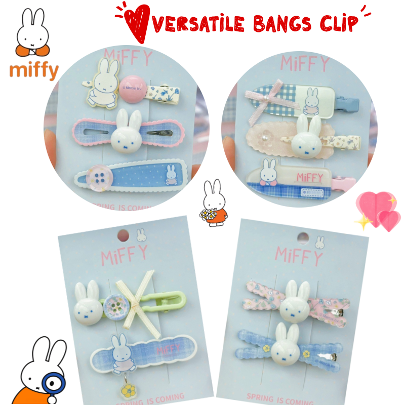 New Miffy rabbit bangs clip si - Clip In Hair Piece ulasan dan harga
