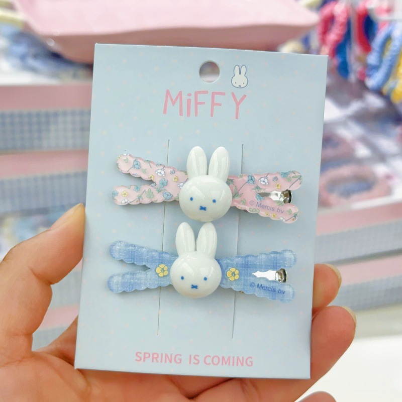 New Miffy rabbit bangs clip si - Clip In Hair Piece ulasan dan harga