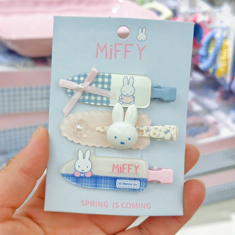 New Miffy rabbit bangs clip si - Clip In Hair Piece ulasan dan harga