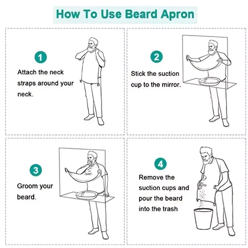 Men's Beard Shaving Apron - Cl - Hair Care Gift ulasan dan harga