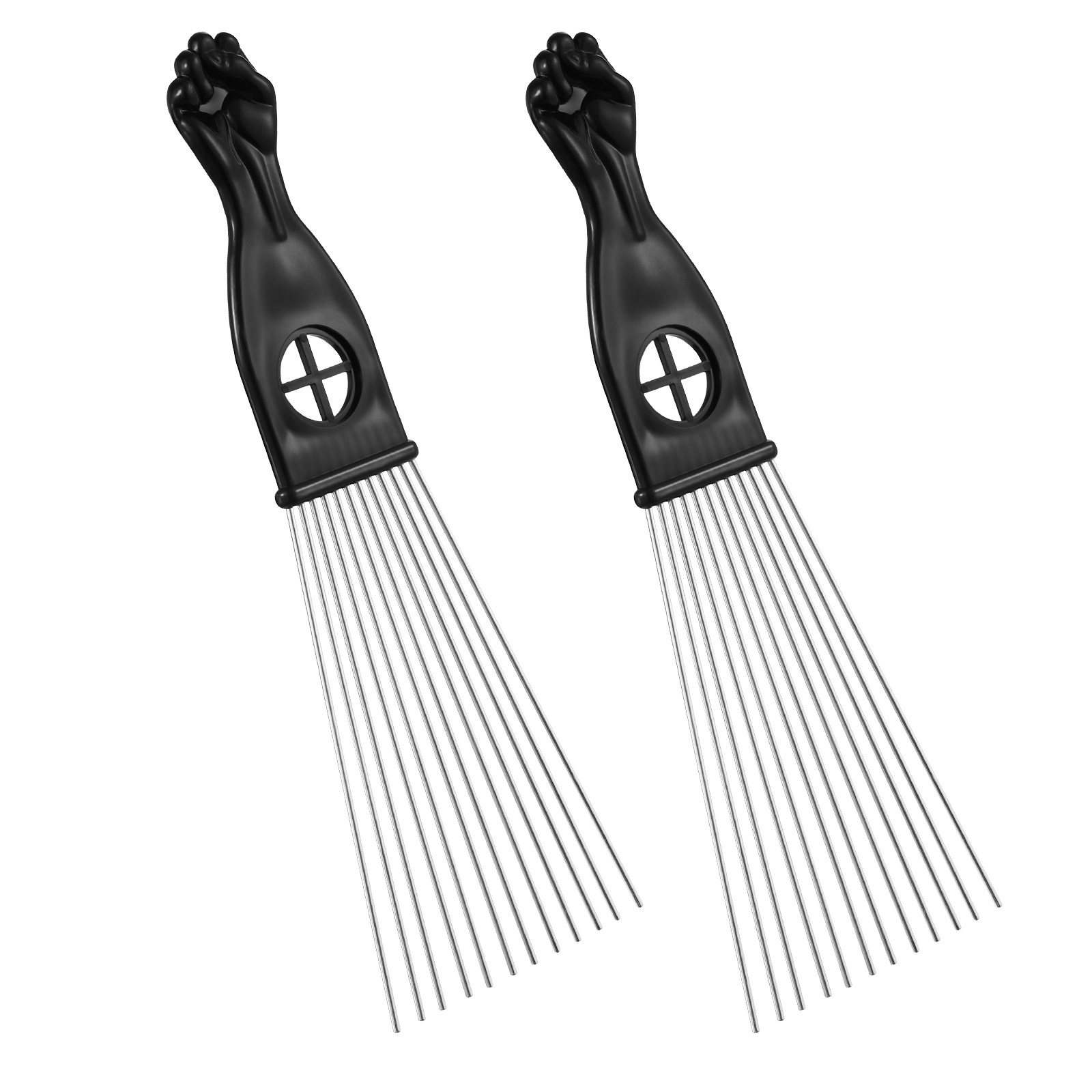 Metal Styling Pick Comb 2pcs F - Detangling Wide Comb ulasan dan harga
