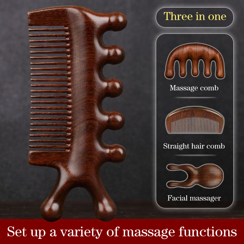 New Meridian Massage Comb Five - Detangling Wide Comb ulasan dan harga