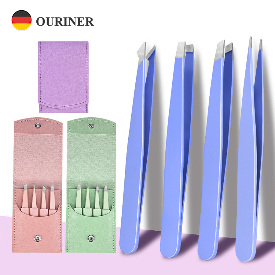 4Pcs Eyebrow Tweezers Hair Rem - Hair Care Tools ulasan dan harga