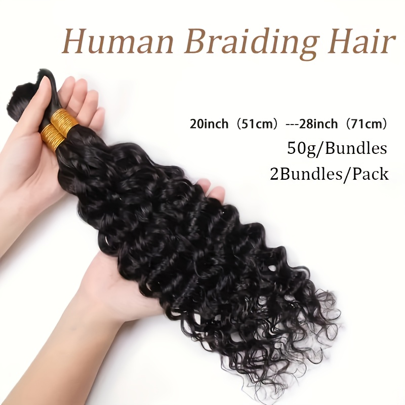 Deep Wave Bulk Hair for Braidi - Hair Care Wavy Hair ulasan dan harga