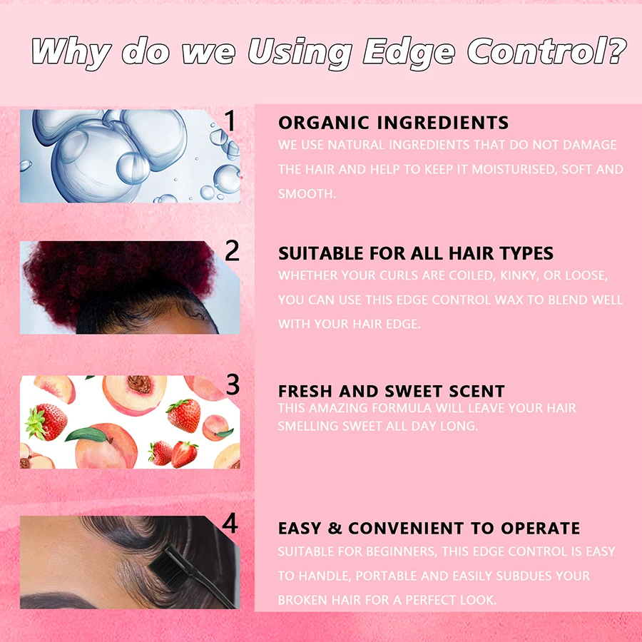 GOIPLE 30g Women Edge Control  - Edge Control Gel ulasan dan harga