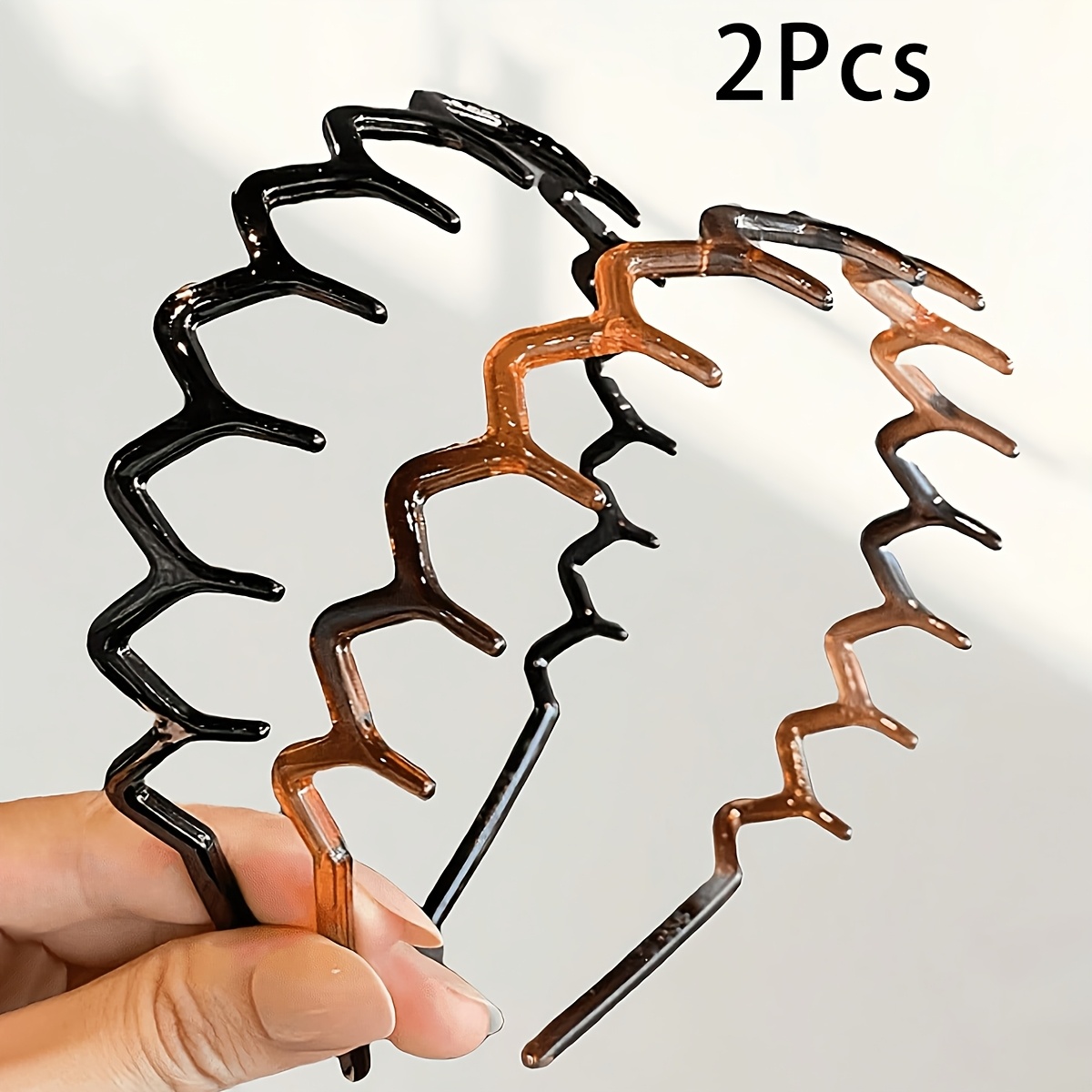 2Pcs Wavy Tooth Hair Bands for - Hair Care Wavy Hair ulasan dan harga