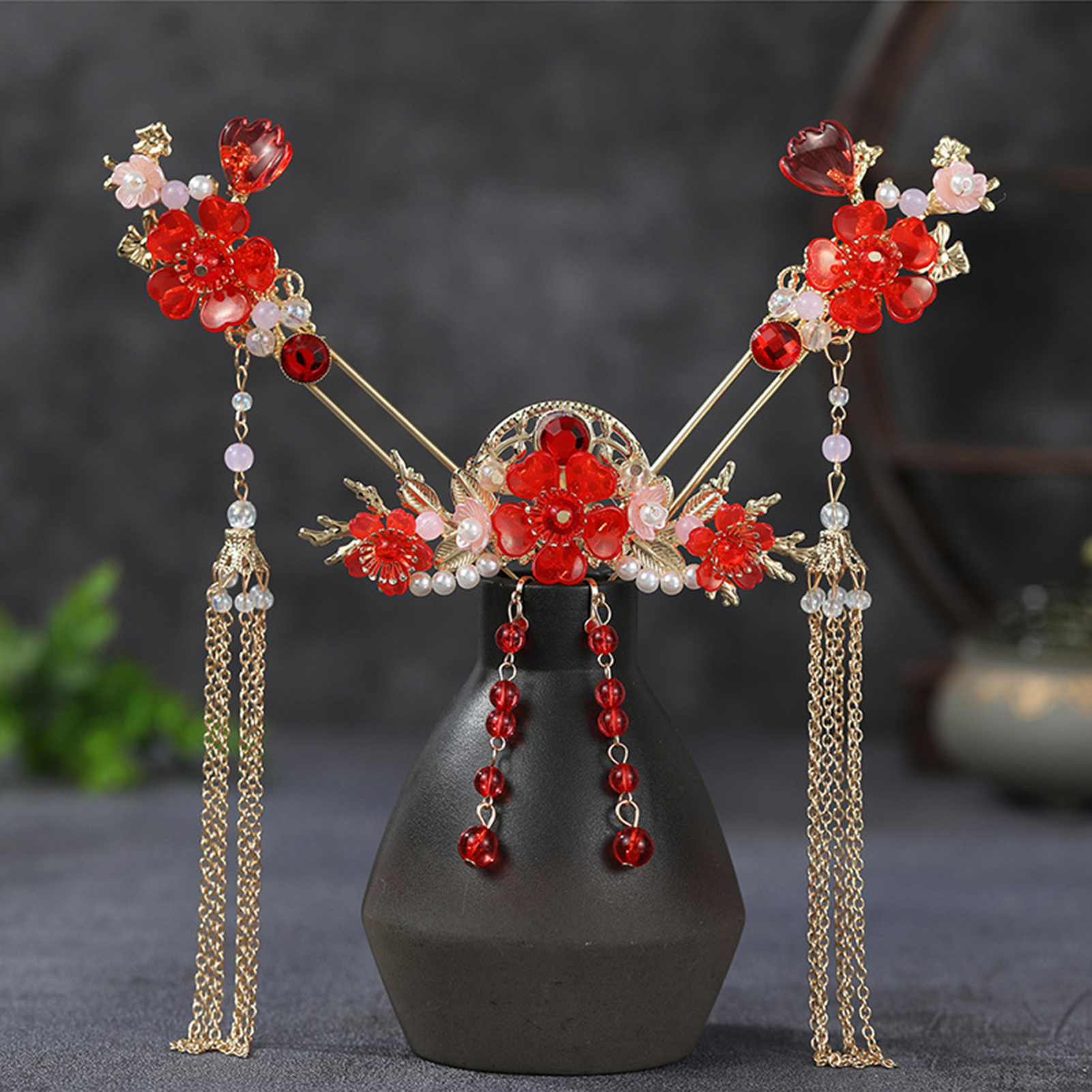 Ancient Wedding Hairpin Sets F - Clip In Hair Piece ulasan dan harga
