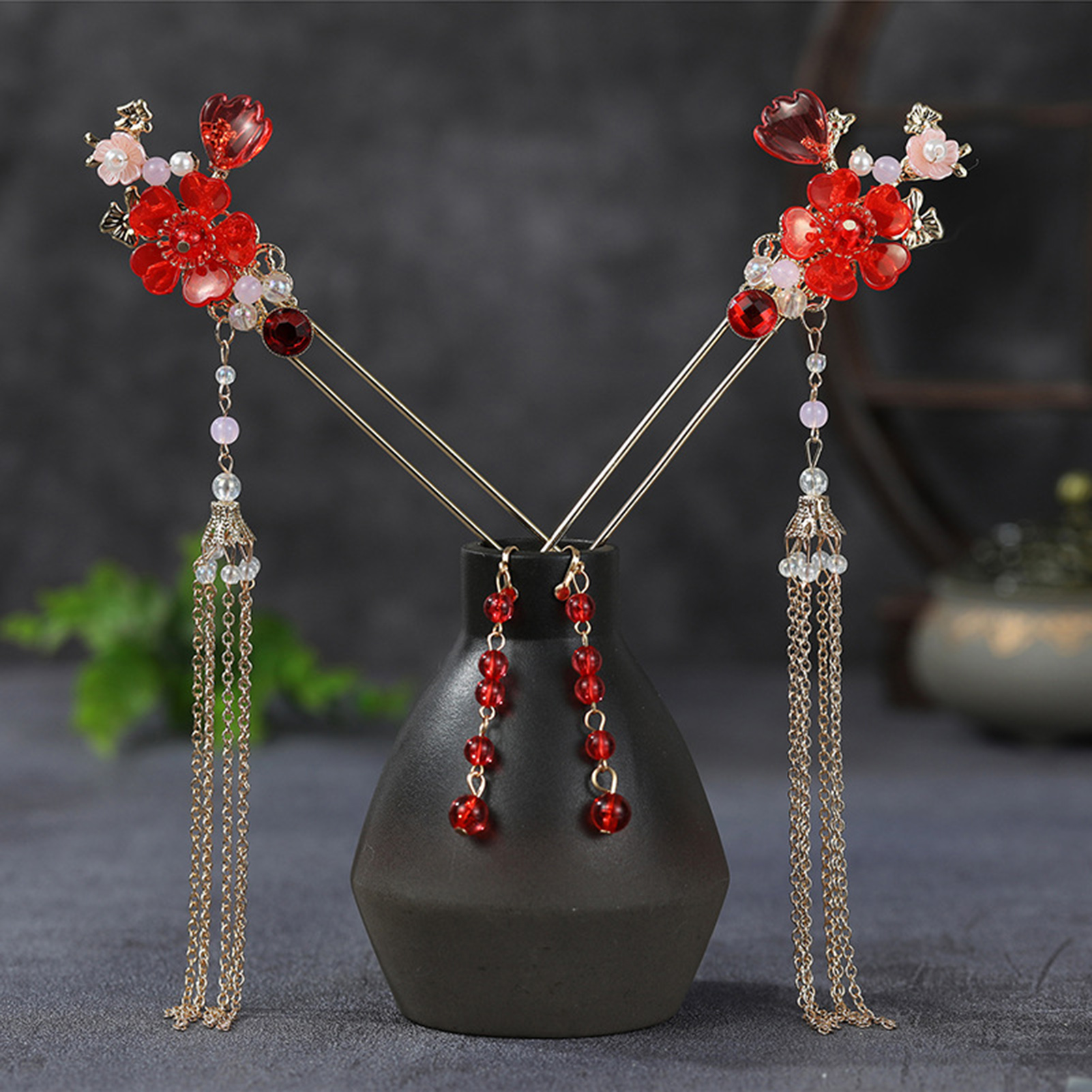 Ancient Wedding Hairpin Sets F - Clip In Hair Piece ulasan dan harga