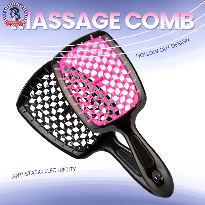 2-Pack Scalp Massage Brushes - - Detangling Wide Comb ulasan dan harga