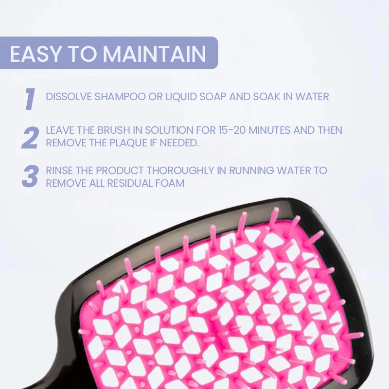 2-Pack Scalp Massage Brushes - - Detangling Wide Comb ulasan dan harga