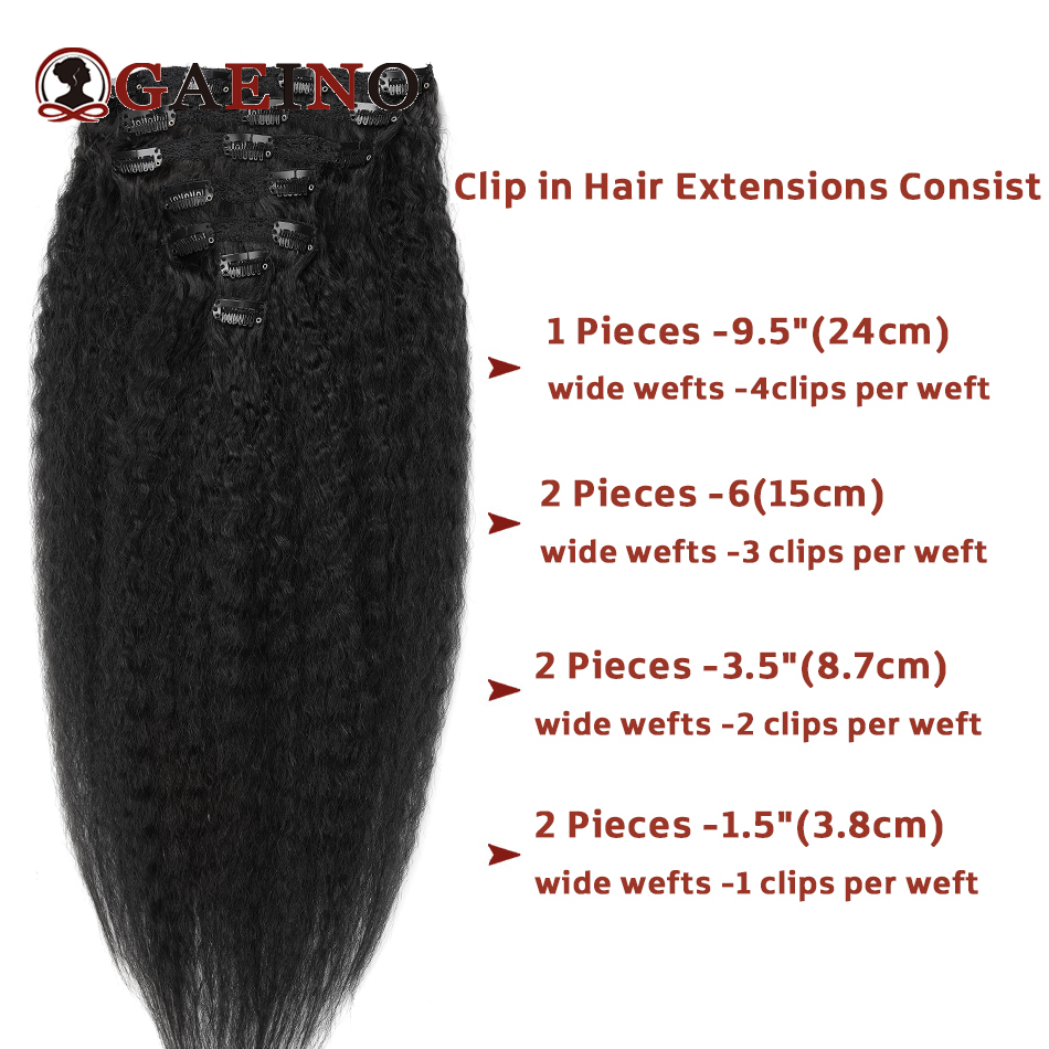 Kinky Straight Clip In Hair Ex - Clip In Hair Piece ulasan dan harga