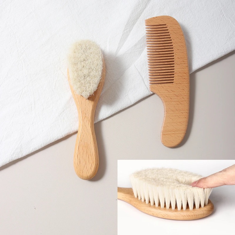 2pcs Baby Care Hair wool Brush - Hair Care Gift ulasan dan harga
