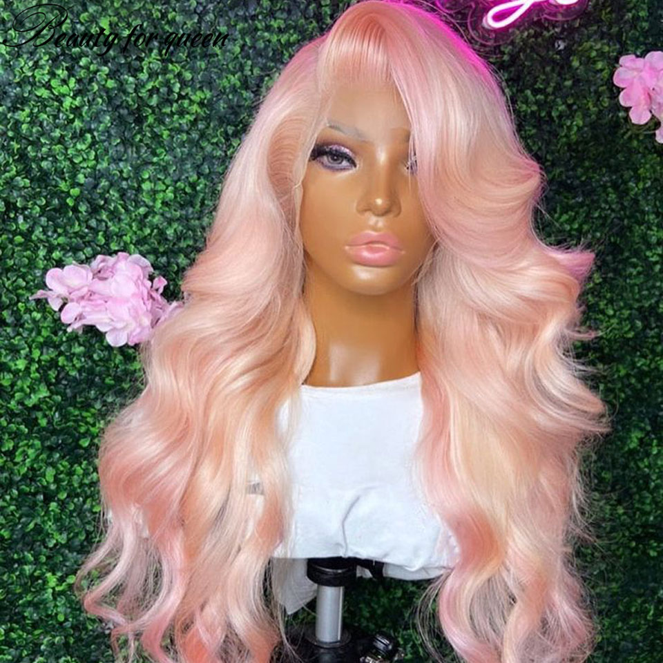 Light Pink 100% Human Hair Hig - Hair Care Vegan ulasan dan harga