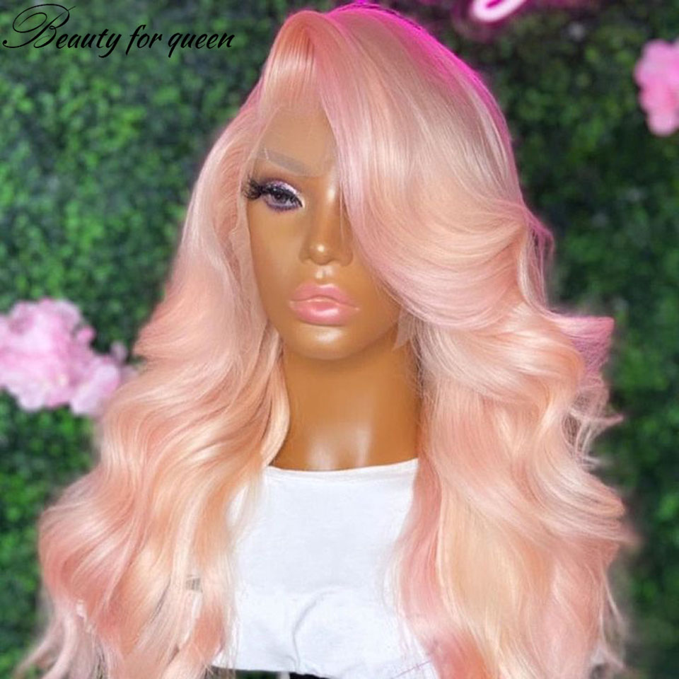 Light Pink 100% Human Hair Hig - Hair Care Vegan ulasan dan harga