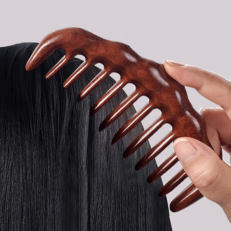 Natural Sandalwood Hair Combs  - Hair Care Gift ulasan dan harga