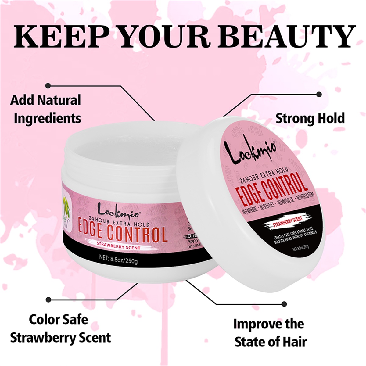 8.8oz Edge Control Wax for Bla - Edge Control Gel ulasan dan harga