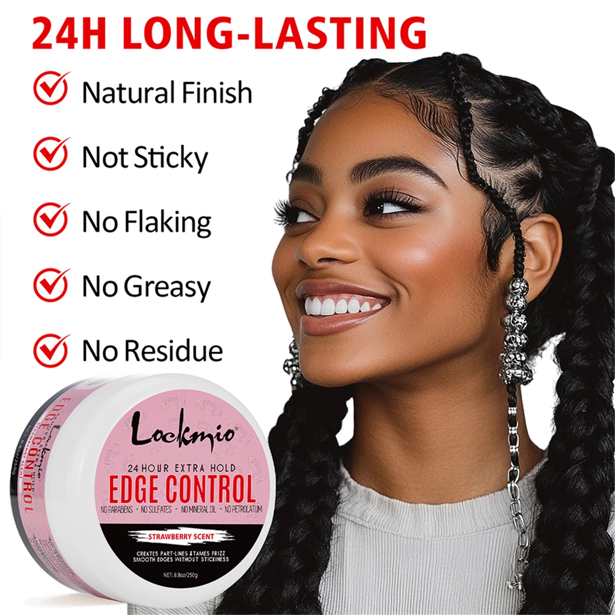 8.8oz Edge Control Wax for Bla - Edge Control Gel ulasan dan harga
