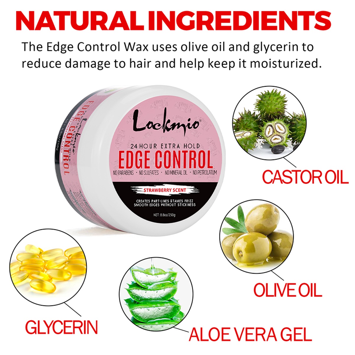 8.8oz Edge Control Wax for Bla - Edge Control Gel ulasan dan harga