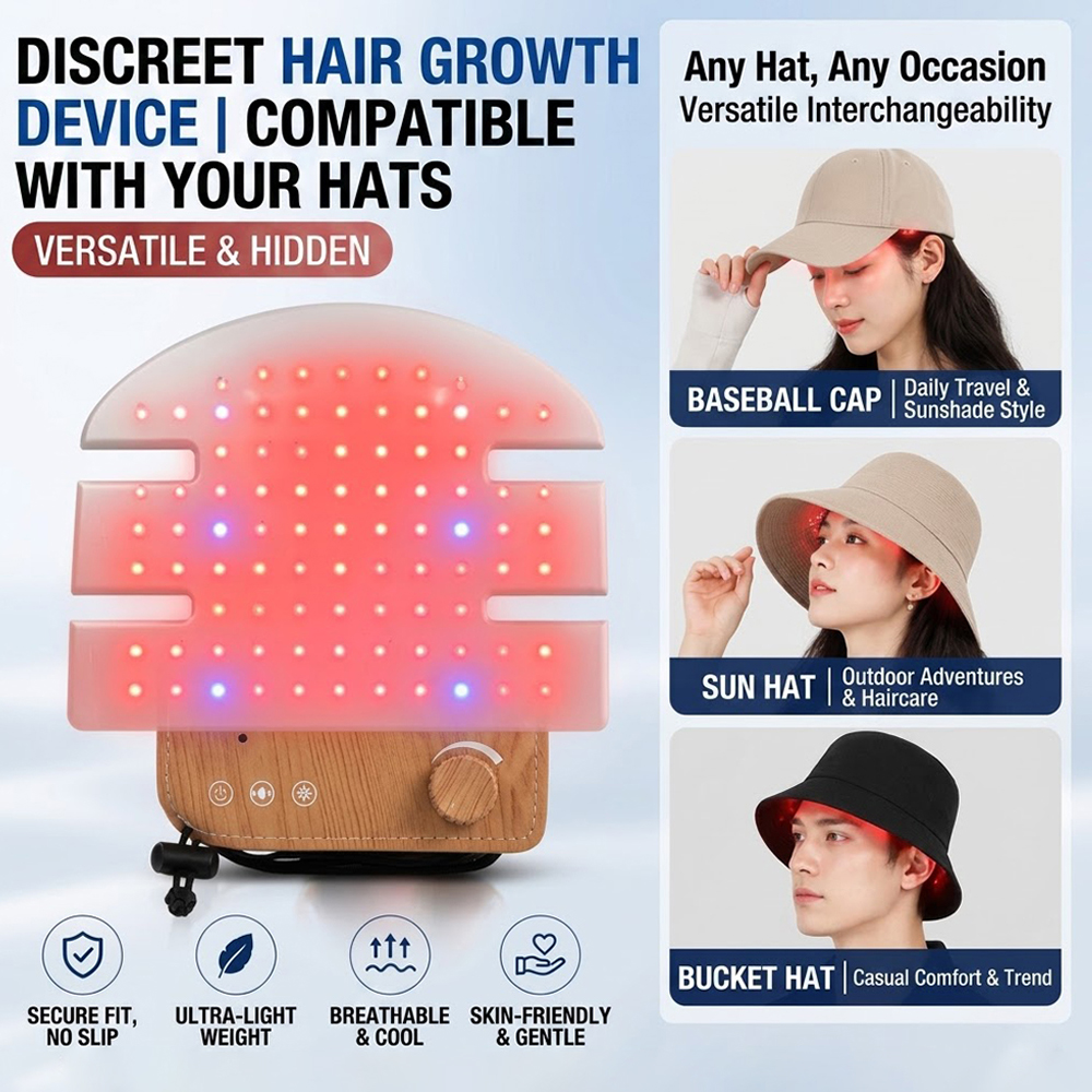 LED Hair Growth Cap Red Blue L - Hair Care Vegan ulasan dan harga