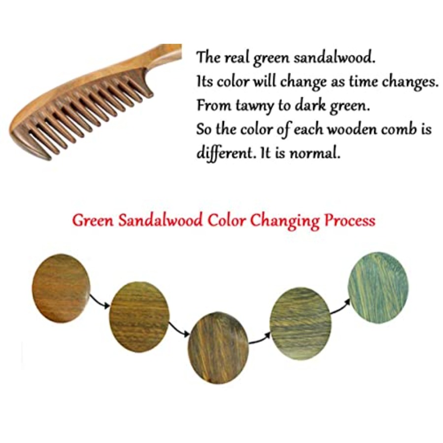 Louise Maelys Wooden Wide Toot - Detangling Wide Comb ulasan dan harga