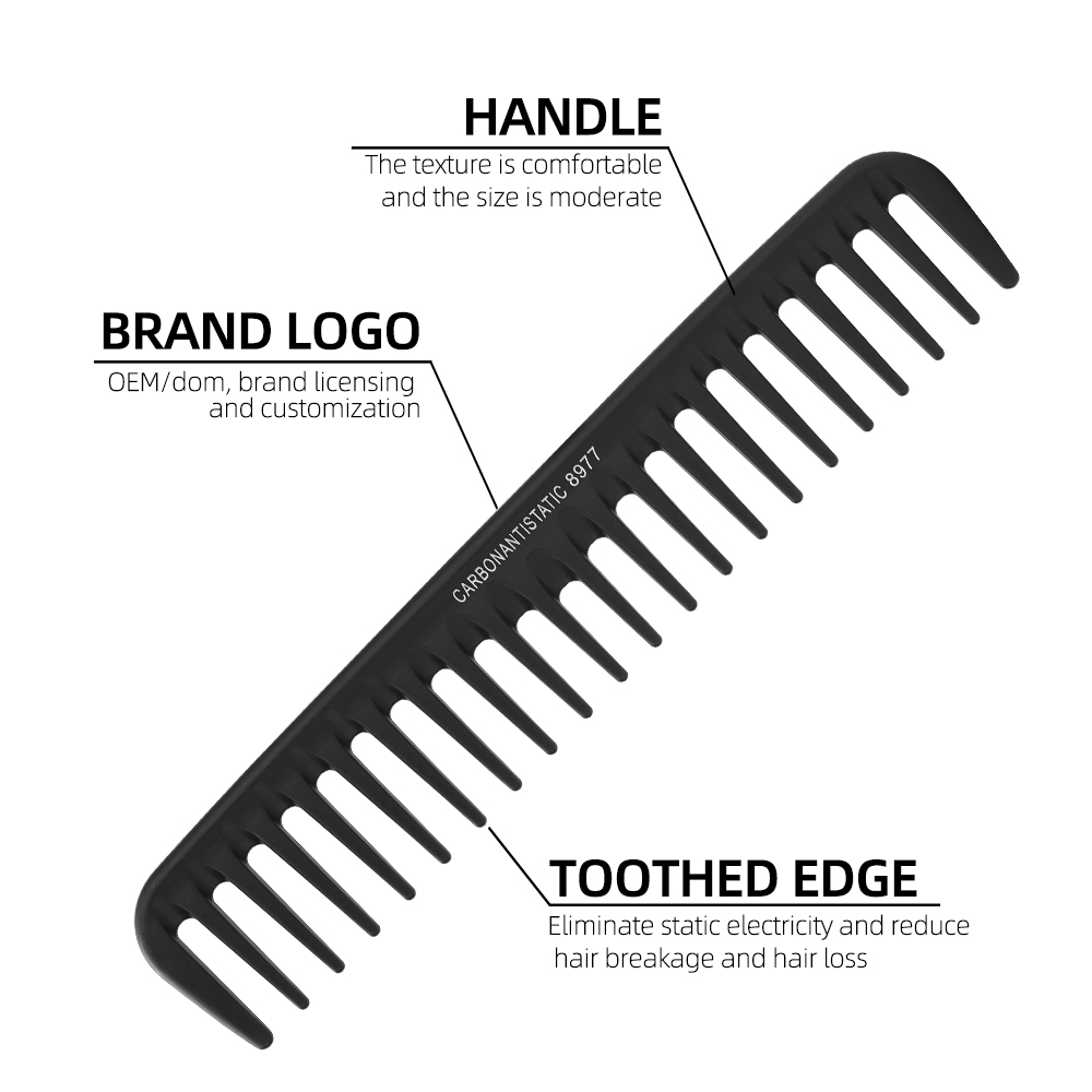 Wide Tooth Curl  Comb Detangli - Hair Care Wavy Hair ulasan dan harga