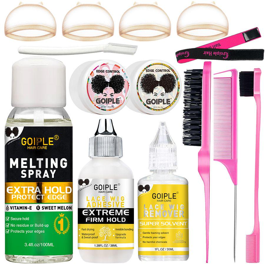 Wig Kit Set Lace Melting Spray - Edge Control Gel ulasan dan harga