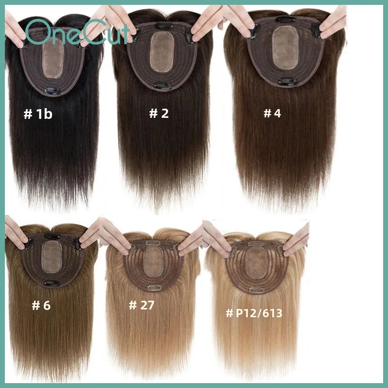 Straight Silk Top Base Topper  - Clip In Hair Piece ulasan dan harga