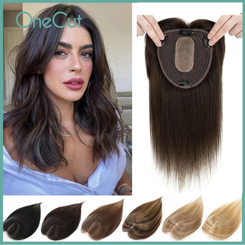 Straight Silk Top Base Topper  - Clip In Hair Piece ulasan dan harga
