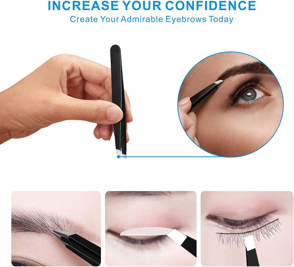 4PCS Tweezers Set Professional - Hair Care Tools ulasan dan harga