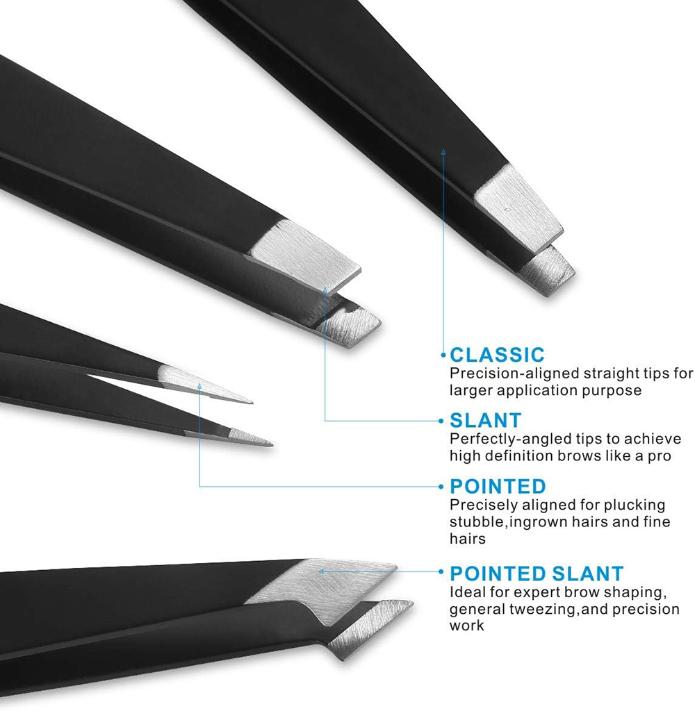 4PCS Tweezers Set Professional - Hair Care Tools ulasan dan harga