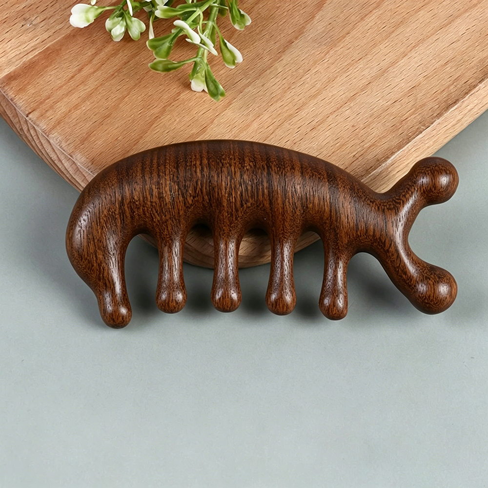 Sandalwood Massage Comb Head M - Detangling Wide Comb ulasan dan harga