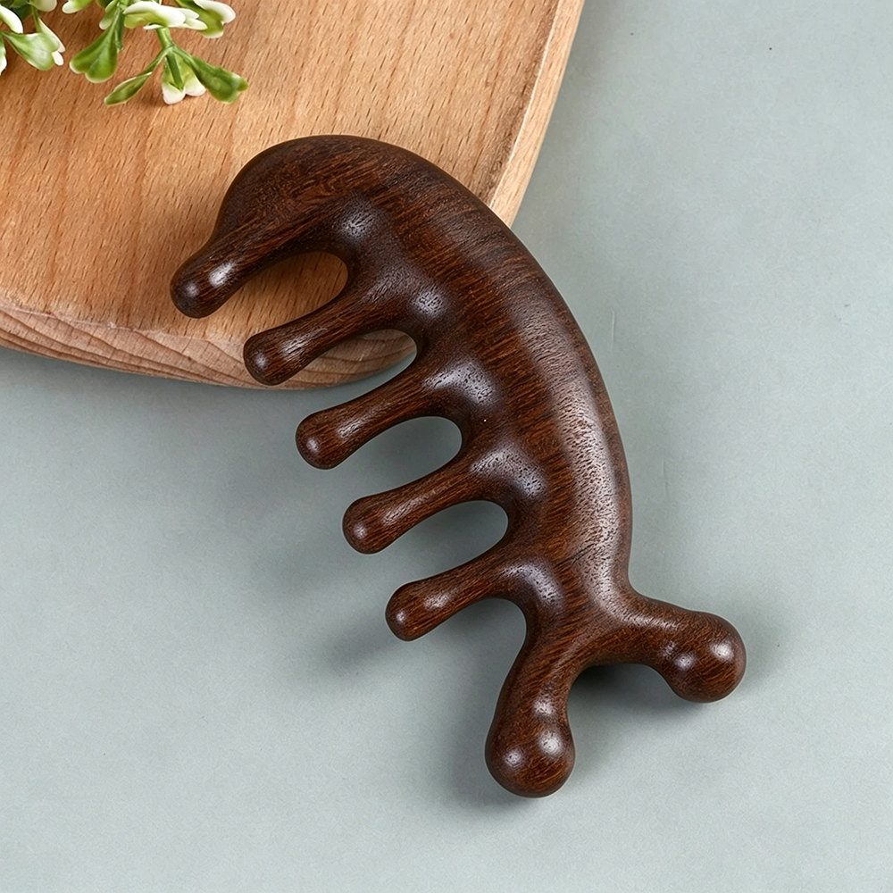 Sandalwood Massage Comb Head M - Detangling Wide Comb ulasan dan harga