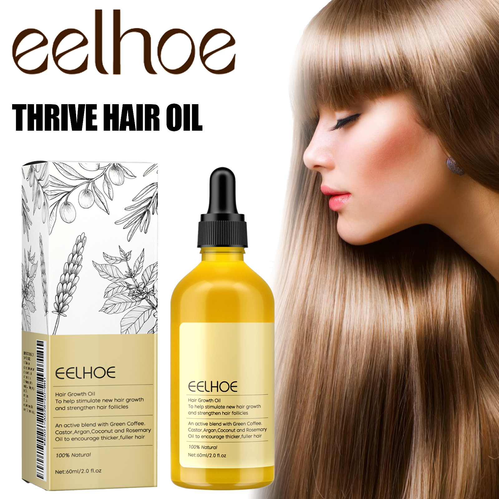 Rosemary Hair Growth Oil 60ml  - Argan Oil Treatment ulasan dan harga