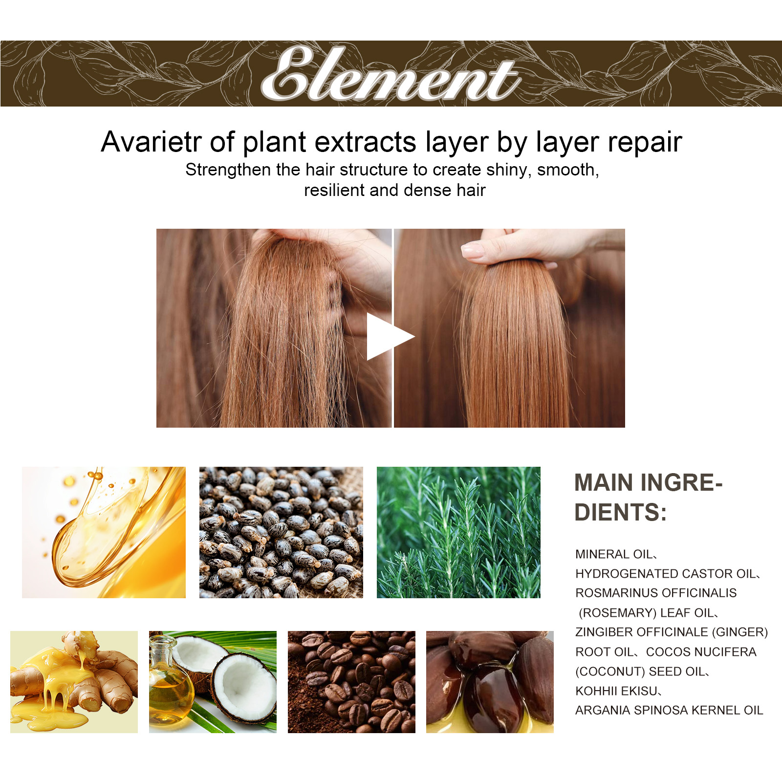 Rosemary Hair Growth Oil 60ml  - Argan Oil Treatment ulasan dan harga