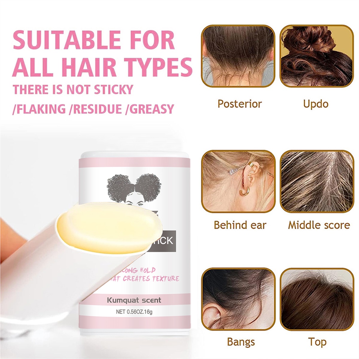 Natural Hair Wax Edge Control  - Edge Control Gel ulasan dan harga