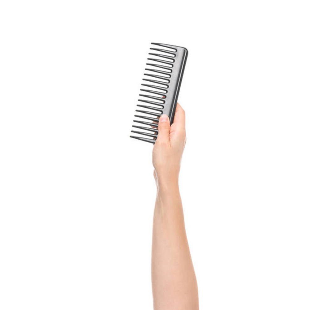 Plastic Haircut Comb Rounded T - Detangling Wide Comb ulasan dan harga