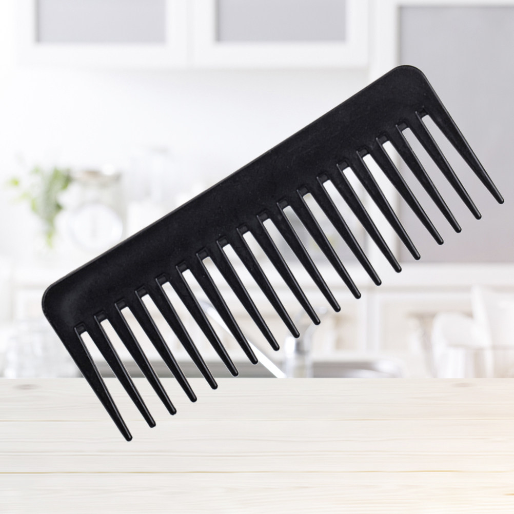 Plastic Haircut Comb Rounded T - Detangling Wide Comb ulasan dan harga